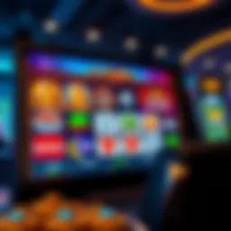 Vibrant slots live play interface showcasing diverse games