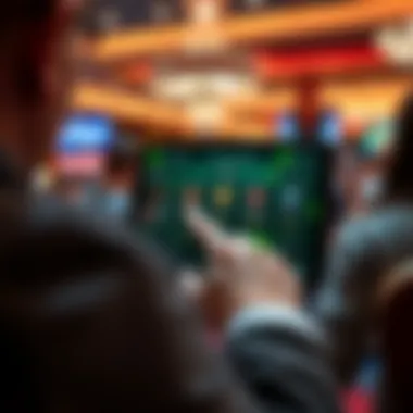 User navigating the Encore Casino App interface