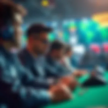 An illustration depicting user engagement with the Kings Betting app