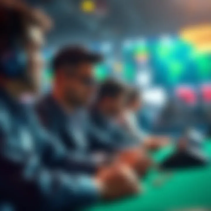 An illustration depicting user engagement with the Kings Betting app