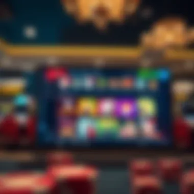 A modern online casino interface showcasing various gaming options