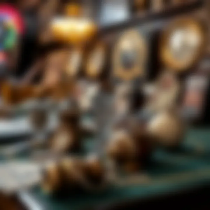 Historical artifacts and memorabilia related to the evolution of sports betting, highlighting its rich heritage.