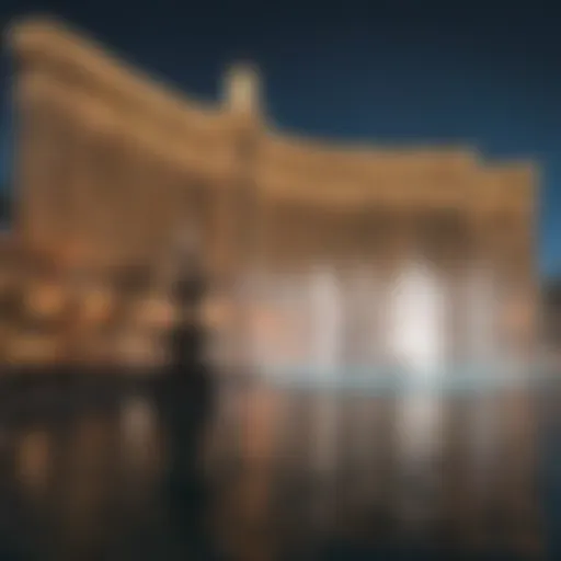 The grandeur of the Bellagio Casino with its famous fountains