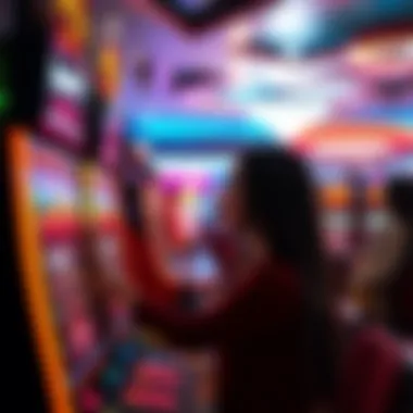 Player engaging with Raging Wild slot machine in a casino