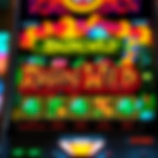 Raging Wild slot machine interface showcasing vibrant graphics