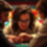 Strategic poker face during a two-player game