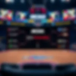 Illustration of a bracket layout with teams competing