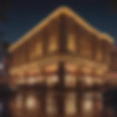 Golden Nugget Casino Illuminated at Night A stunning view of the Golden Nugget Casino exterior at night