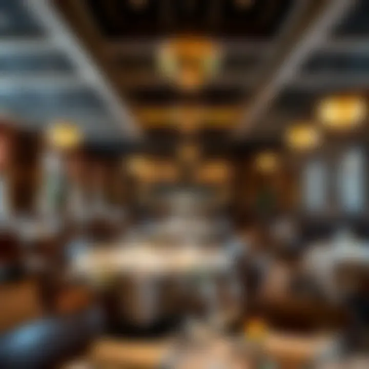 Elegant dining area featuring a gourmet restaurant