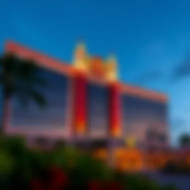 Iconic Architecture of the Hard Rock Hotel Casino Seminole Exterior view of the Hard Rock Hotel Casino Seminole showcasing its iconic architecture