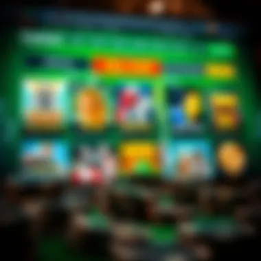 Diverse poker game options displayed on a gaming website