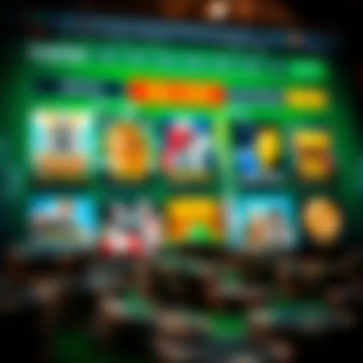 Diverse poker game options displayed on a gaming website