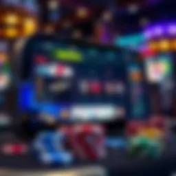 Online poker platform interface showcasing gameplay options