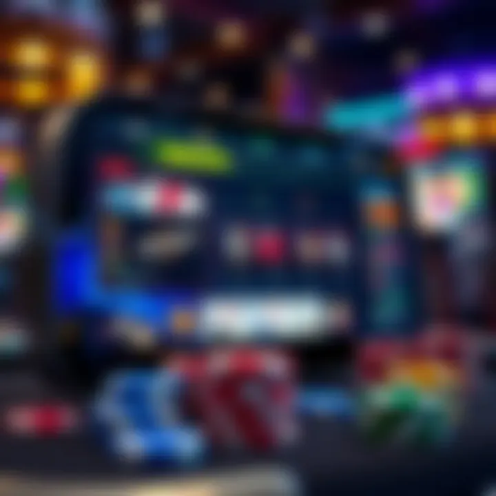 Online poker platform interface showcasing gameplay options