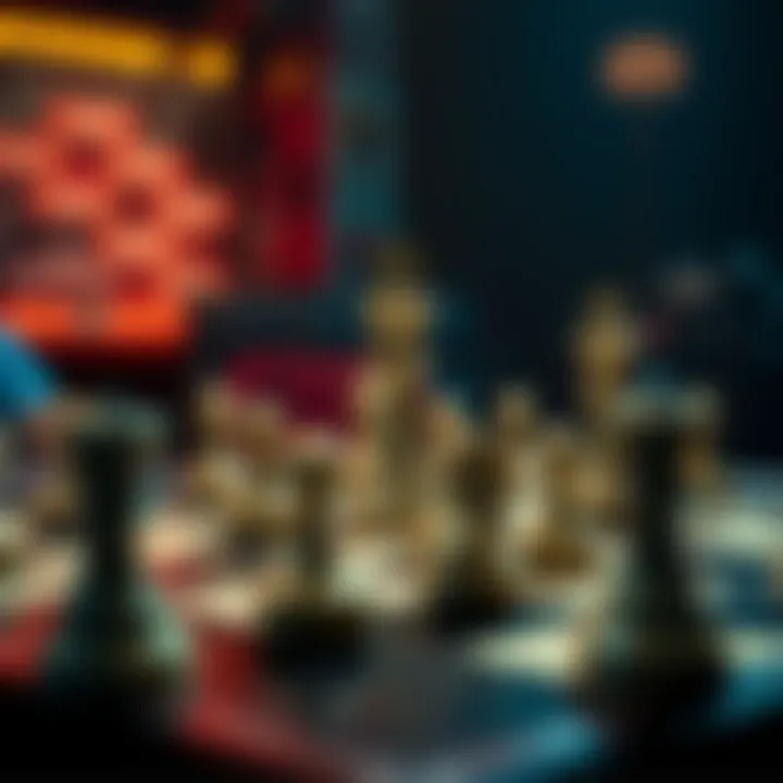 A chessboard representing strategic thinking in gaming