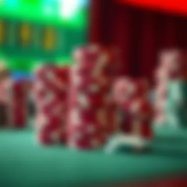 Chips Illustrating Bankroll Management A stack of chips representing bankroll management in gambling