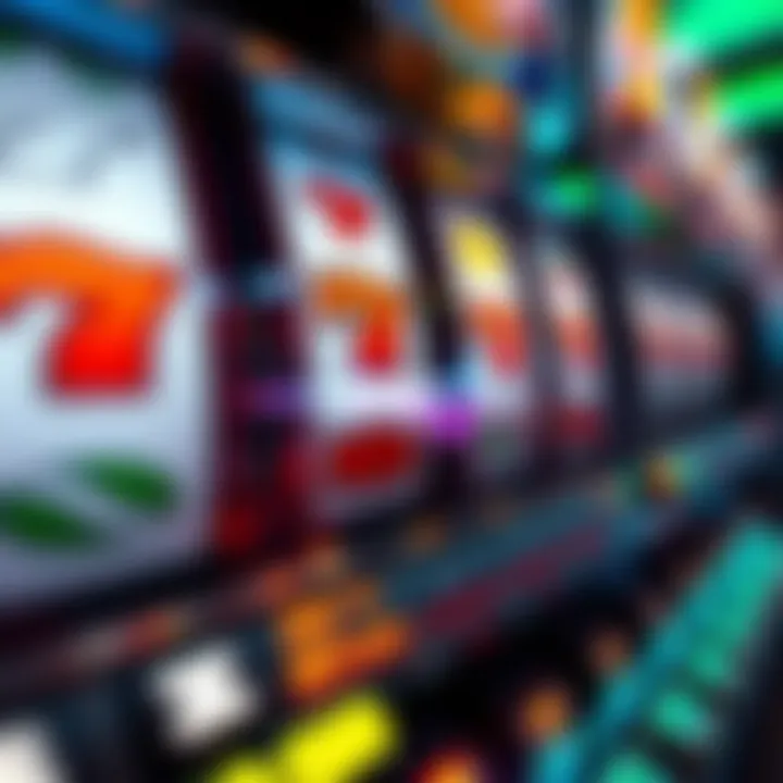 Close-up of a slot machine displaying winning symbols