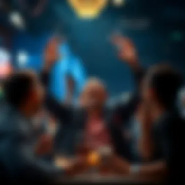 Celebrating a successful NCAA bracket outcome