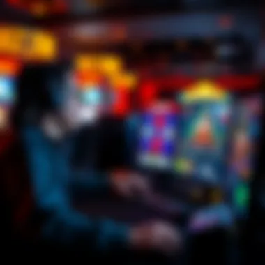 A person analyzing casino promotions on a computer