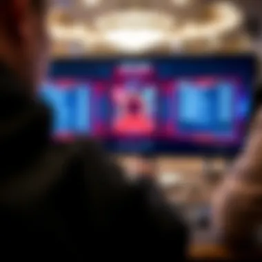 Secure online poker platform interface