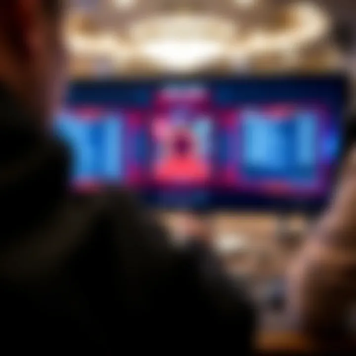 Secure online poker platform interface