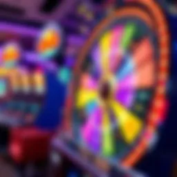 Exciting Wheel of Fortune slot machine display with vibrant visuals