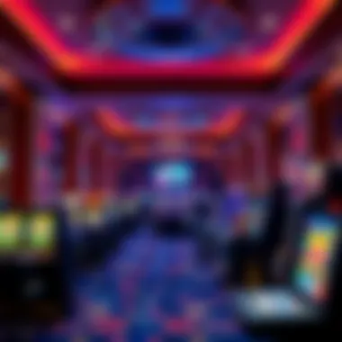 Interior shot highlighting the gaming floor bustling with activity