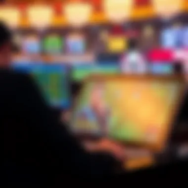 Modern technology interface used for sports betting at Silverton