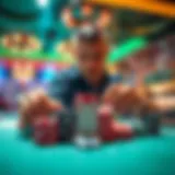 Strategic gambling techniques on display