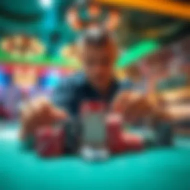 Strategic gambling techniques on display