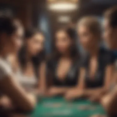 Diversity in poker with female players in a modern game setting