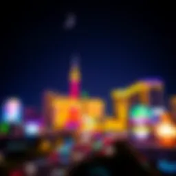 Vibrant Las Vegas skyline at night