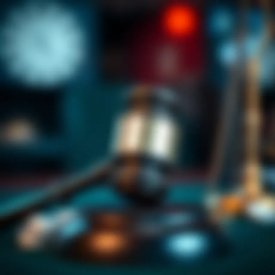 A gavel representing legal authority over online gambling.