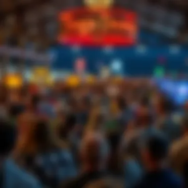 A bustling crowd enjoying an event at Tioga Downs