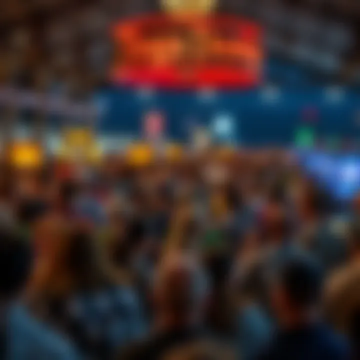 A bustling crowd enjoying an event at Tioga Downs