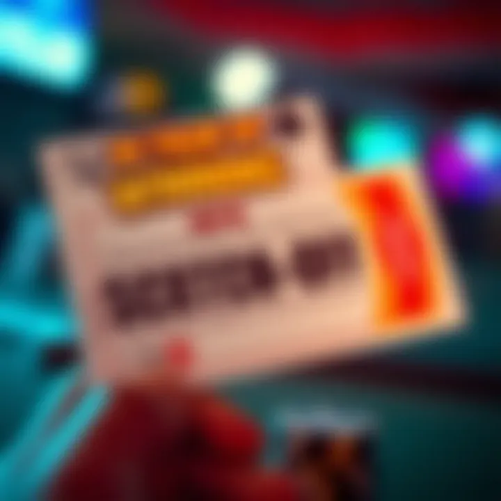 Elegant design of a winning scratch-off ticket