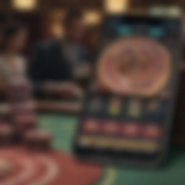 Visual representation of Twinspires Casino App on a smartphone