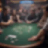 A vibrant virtual poker table showcasing Ultimate X Poker gameplay