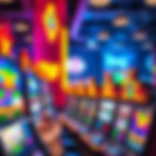 A vibrant display of ng slots showcasing their colorful design and technology