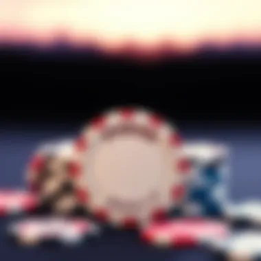 Poker Chip Denominations Illustration of different poker chip denominations