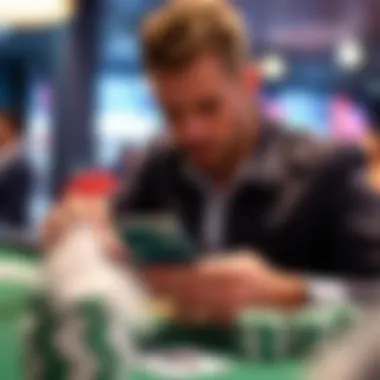 User engaging with the Uni Bet app on a mobile device