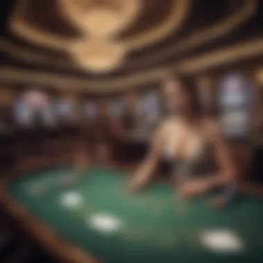 A luxurious casino interior showcasing high-stakes gaming