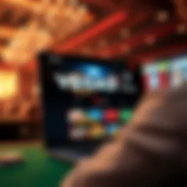 A captivating view of the Vegas7 Online homepage showcasing the interface
