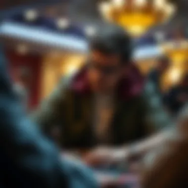 A prominent poker champion in action