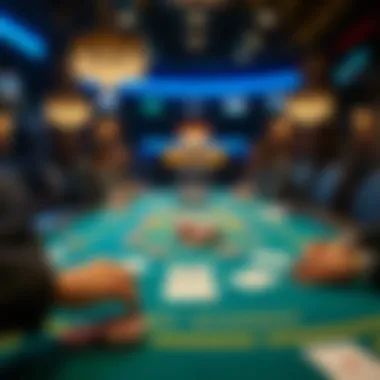 A strategic poker table layout